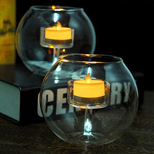 Droajorny 6x Glowless LED LED Tea Light Velas com função do timer Controle remoto 12 Opções de
