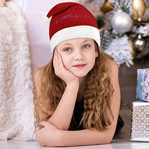 Fotógrafo pluxus chapéu de natal chapéu travesso e belos chapéus de Papai Noel com borda de pelúcia e liner