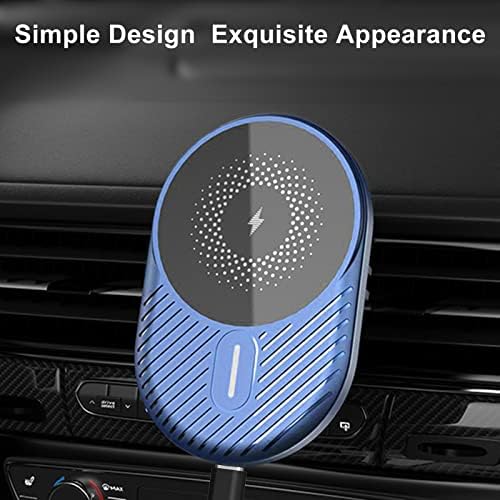 Magnetic Wireless Car Charger de ventilação Montagem compatível com magsafe case iphone 14/14 pro/13 pro