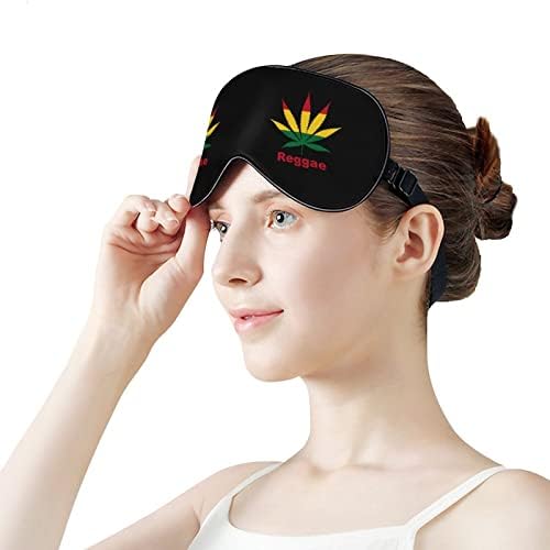 Máscaras de olho macias do reggae de ervas daninhas com cinta ajustável confortável de venda de venda