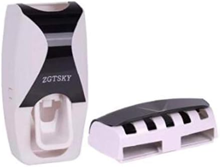 Gadgets de banheiro dispensador de creme dental automático com 5 suportes de escova de dentes Cor aleatória