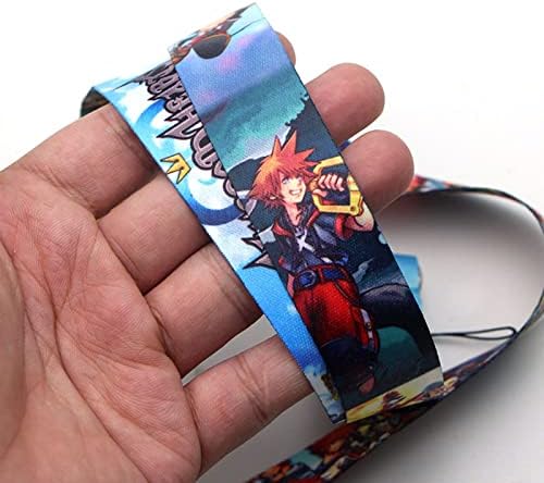Chaço do cordão de cartoon rhxwfdg kingdm corejas, cordão de anime ID Badges, cordão chave para suporte de cartão