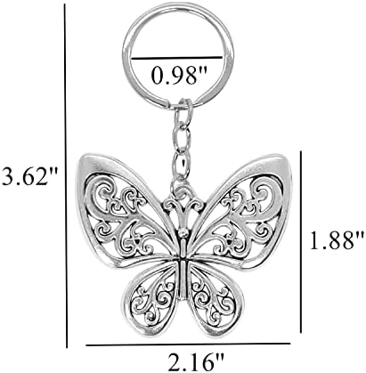 Phaeton 20pcs Butterfly Keychain Butterfly Shape