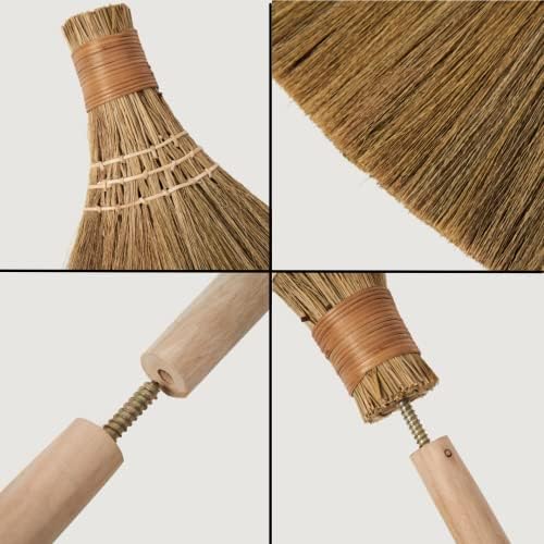 TTS for Home Natural Whisk Sweeping Hand Handdle Broom - Vietnamita Broom para limpeza, casamento,