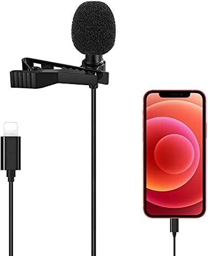 Microfone Lavalier Aliciacmax para iPhone, microfone para iPhone compatível com iPhone 7, 7 Plus,