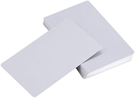 50 peças gravações de metal em branco 10 cores Folha de alumínio multiuso em branco Cartão de visita