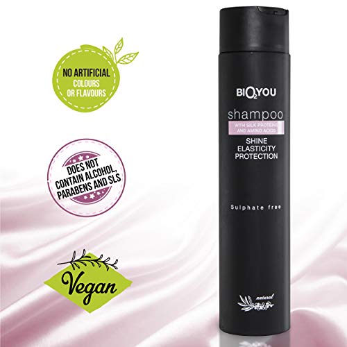 BIO2You, shampoo natural, para aumentar a elasticidade, brilho e proteção, livre de suplhate, com