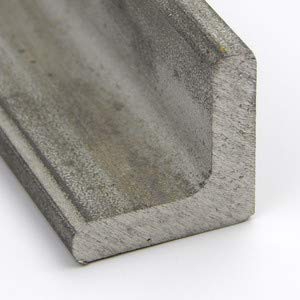 304 ângulo de aço inoxidável, acabamento não polido, recozido, ASTM A276, comprimento da perna igual, cantos arredondados,