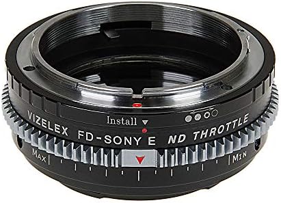 Vizelex Cine e adaptador de lente do acelerador compatível com lentes Canon FD em câmeras de montagem eletrônica