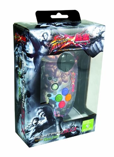 Mad Catz Street Fighter x Tekken - Fightpad SD - Sagat & Dhalsim V.S. Hwoarang e Steve para Xbox 360
