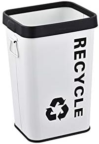 Lata de lixo sshhi, retângulo sem cobertura Classificação de lixo Proteção ambiental Material de metal Lixeira
