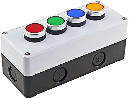 Caixa de controle XJIM com botão de luz 24V/220V com botão de parada de emergência Redefinir caixa