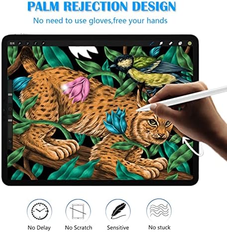Caneta de caneta para iPad compatível com iPad 2018-2021, Luntak iPad lápis, rejeição de palma,