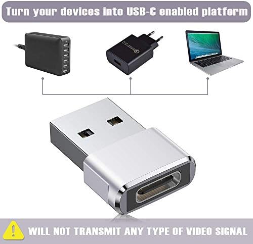 Adaptador USB-C Tipo C Fêmea C para USB-A Male Charger Block-Aluminum Ligan, conversor de cabo para