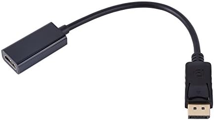 KOSDFOGE DisplayPort para adaptador HDMI, porta de exibição para conversor adaptador HDMI Male para fêmea