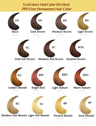 Ecocolors Haircolor Meio Ash Brown - 5c