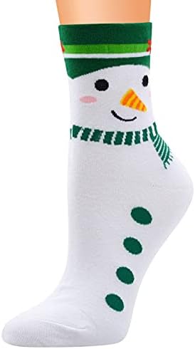 Socks altos para mulheres para mulheres dormindo meias macias e elásticas de queda de natal de Natal