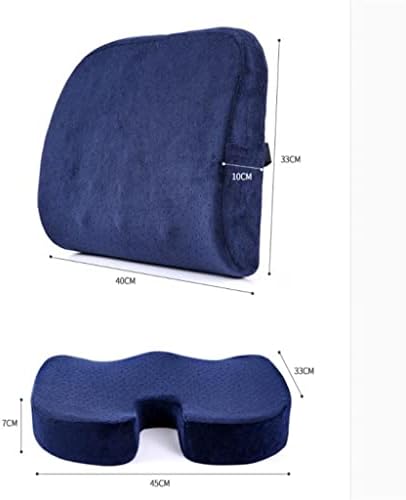 Quanjj Cadeira de almofada Backrest Integrated Cushion Office Office Sedentário Suporte lombar