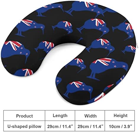 Bandeira da Nova Zelândia Kiwi Almofada Memória de espuma Pillow pescoço U Shaped para suporte do pescoço