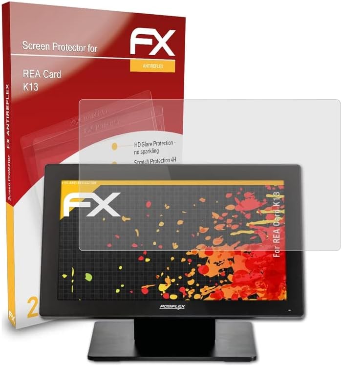 Protetor de tela AtFolix compatível com o filme de proteção da tela REA K13, filme de protetor FX anti-reflexivo