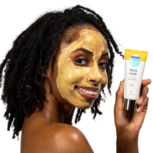 Miss Spa Crème Máscara facial para mulheres, máscara de creme de rosto de ouro de 24k + peptídeos, para