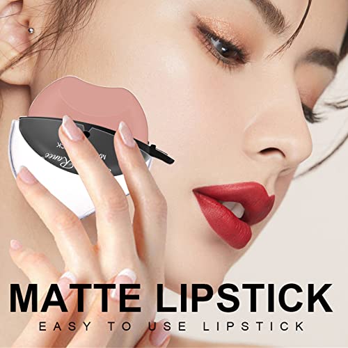 1pc Lazy Matte Makeup Lips hidratantes duradouros, hidratante de longa duração cosméticos de brilho