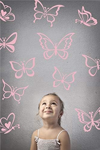 O Guru Decal Guru Butterfly Wall Art Vinil adesivos Diy Nursery ou Girls Room Decor De decoração de