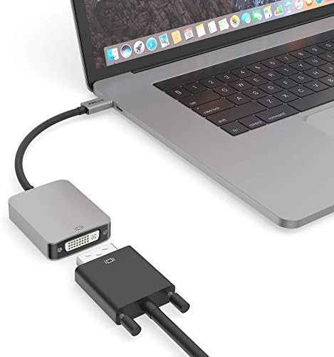 Ezquest USB-C/Thunderbolt 3 para DVI Adaptador para, MacBook, MacBook Pro, MacBook Air e muito mais