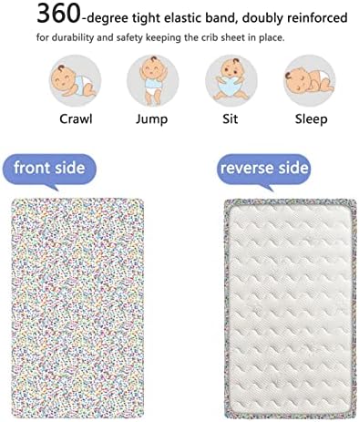Estrelas com temas ajustados lençóis mini berços, lençóis de berço portáteis de lençóis de colchão para meninas