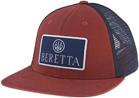 Beretta Men's Flat Bill Patch Outdoor Casual Mesh Backer Trucker Hat