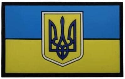 Ucrânia Bandeira PVC BRANCO DE BORMAGEM MILITAL MORRAL MORRELE MORAL Decorativo Patch