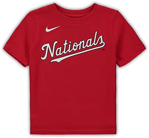 Nike Toddler Juan Soto Washington Nationals Player Nome e Number T -Shirt - Vermelho