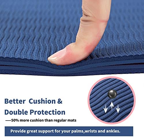 Felixpaw Eco-amigável TPE Yoga Mat non Slip, Trephoout tapetes, perfeito para exercícios descalços