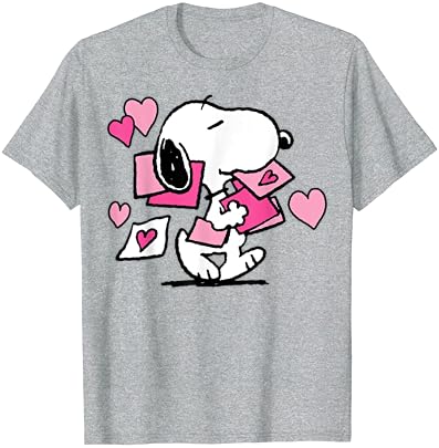 Amendoim Camiseta de Carta dos Namorados Snoopy