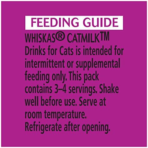 Whiskas Catmilk Plus Drink for Cats and Kittens 6.75 FL ONCES, 24 CONTA