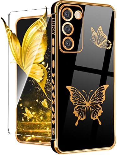 Coralogo para Samsung Galaxy S23 Case Butterfly Para Mulheres Meninas Casos de Telefone Bonitos Femininos Cutelo