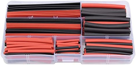 150pcs 8,76m Multi Color Polyolefin 2: 1 Tubos elétricos de variedade de fio de fio de tubo de encolhimento de