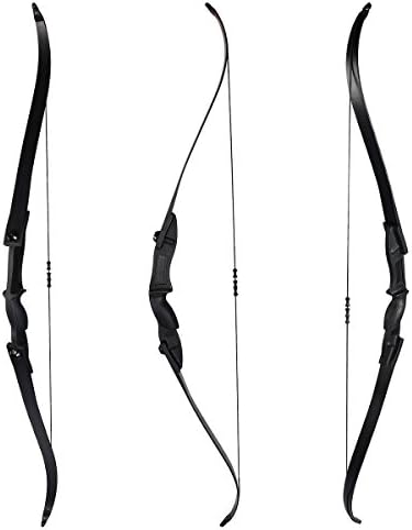 Targetevo 53 Hunting Takesdawn Recurve Archery Bow Longbow Longsão/Mão esquerda 25,0 libras para caçar Treinamento