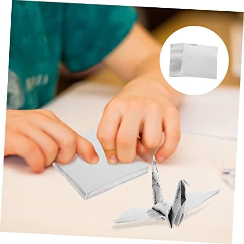 Tofficu 100 Folhas de origami de origami de origami de um lado de um lado para a pré-escola
