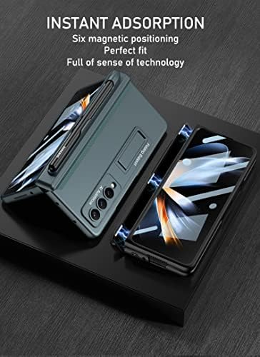 Fyton Galaxy Z Fold4 Case, 4-em 1 Caixa de dobro Z dobrada 4 com São de caneta S Pen + Protecção da Hinge +