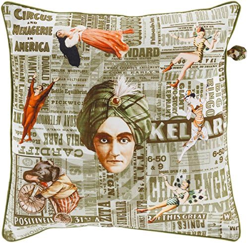 Surya Mind Games Pillow Kit, W 18 D 4 H 18 , multicolorido