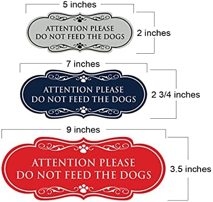 Patas de grife, atenção, não alimente o sinal dos cães - grande
