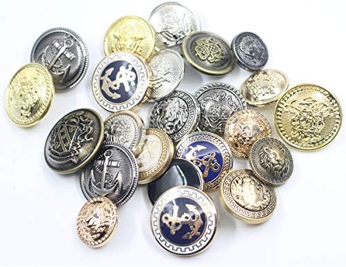 14 peças Silver vintage Metal Blazer Button Conjunto - Skull - Para blazer, ternos, casaco esportivo,