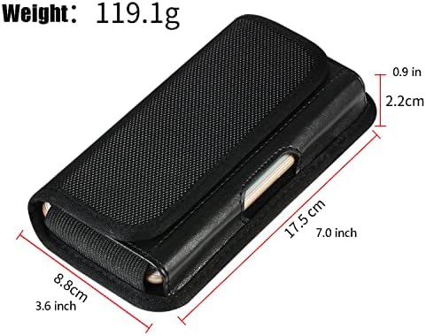 Nylon Belt Clip Phone Case Holster Bolsa Bolsa Ponto de cinta para Samsung Galaxy A54 A53 5G A52