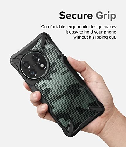 Ringke Fusion -X [Design Militar] Compatível com o caso OnePlus 11 5G, camuflagem de choque de traseiro da