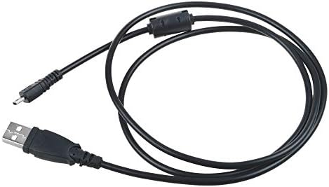Kybate USB PC Cable Mord para Panasonic Lumix DMC-FZ5 DMC-G10 DMC-TS30 FX60 FX580 Câmera