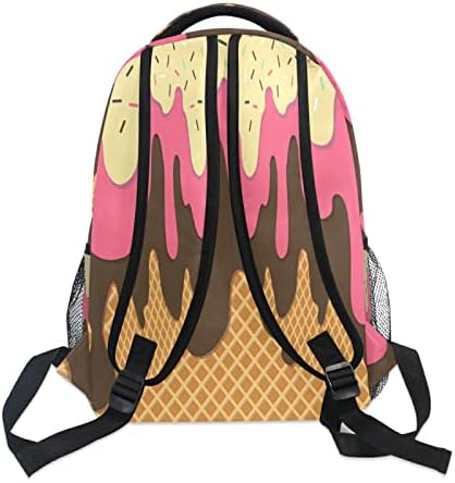 Alaza Ice Cream Abstract Summer Travel Laptop Backpack Business Daypack Fit Fit 15,6 polegadas para