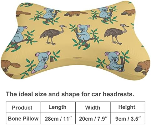 Avestruz australiano Avestruz Koala Carcoa travesseiro de pescoço de carro macio travesseiro de travesseiro