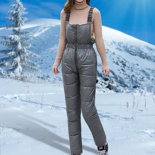 Jaquetas de trajes de esqui com capuz yusdee para mulheres caça de calça sólida casual snowboard