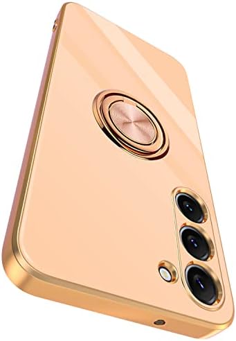 Dinick Compatível para a caixa Samsung Galaxy S23 com suporte para o anel Kickstand [com magnético] Caixa de telefone